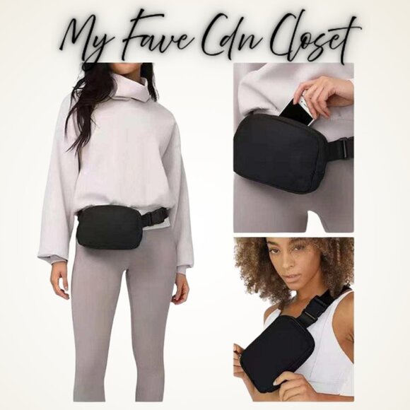 NEW Black SHERPA Crossbody Belt Bag - Picture 4 of 4